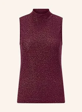 Rich & Royal Dzianinowy Top Z Błyszczącą Przędzą rot