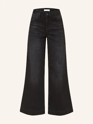 Rich & Royal Jeansy Flare schwarz