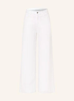 Rich & Royal Jeansy Wide Leg weiss