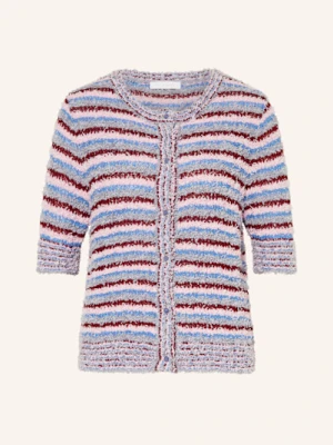 Rich & Royal Kardigan Z Błyszczącą Przędzą I Rękawami 3/4 rosa