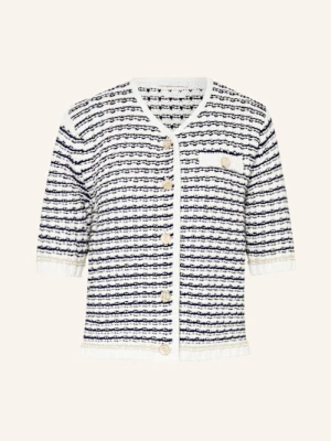 Rich & Royal Kardigan Z Błyszczącą Przędzą weiss