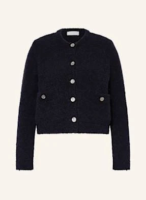 Rich & Royal Kardigan Z Materiału Bouclé blau