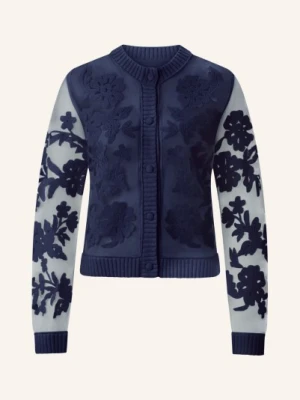 Rich & Royal Kardigan Z Mieszanki Materiałów blau