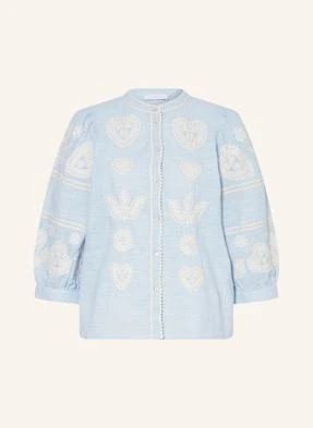 Rich & Royal Koszula Z Rękawami 3/4 blau