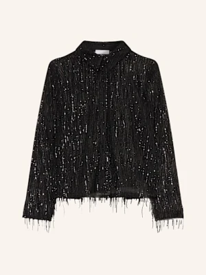 Rich & Royal Koszula Z Siateczki Z Cekinami schwarz