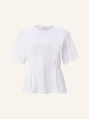 Rich & Royal Koszulka Z Mieszanki Materiałów weiss