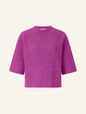 Rich & Royal Koszulka Z Tkaniny Bouclé pink