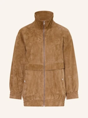 Rich & Royal Kurtka Skórzana braun