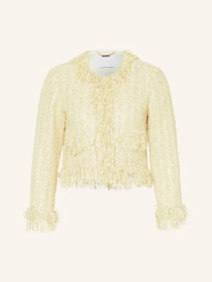 Rich & Royal Kurtka Z Bouclé Z Cekinami gelb