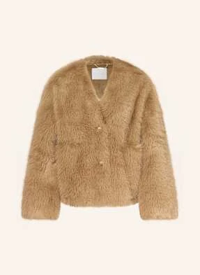 Rich & Royal Kurtka Ze Sztucznego Futra beige