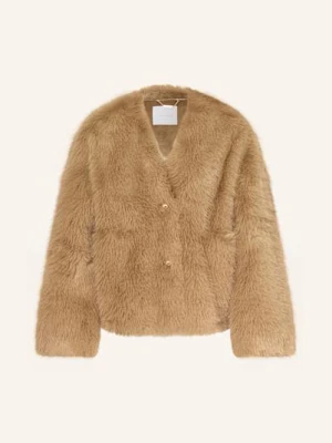 Rich & Royal Kurtka Ze Sztucznego Futra beige