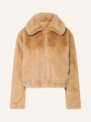 Rich & Royal Kurtka Ze Sztucznego Futra beige