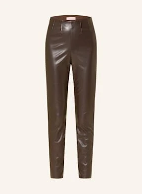 Rich & Royal Legginsy Z Imitacji Skóry braun