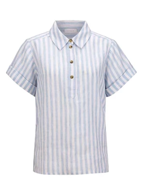 Rich & Royal Lniana bluzka w kolorze błękitnym rozmiar: 38