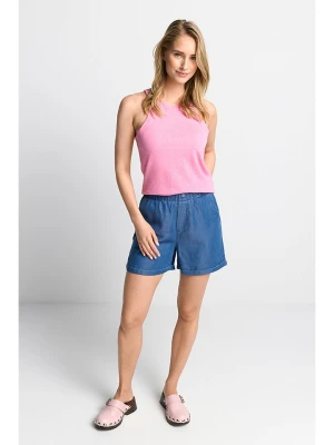 Rich & Royal Lniany top w kolorze różowym rozmiar: M