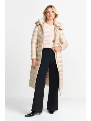 Rich & Royal Płaszcz pikowany w kolorze beżowym rozmiar: 40