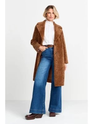 Rich&Royal Płaszcz pluszowy w kolorze karmelowym rozmiar: 42