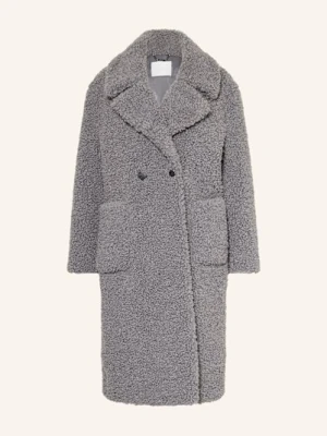 Rich & Royal Płaszcz Z Pluszowego Materiału silber