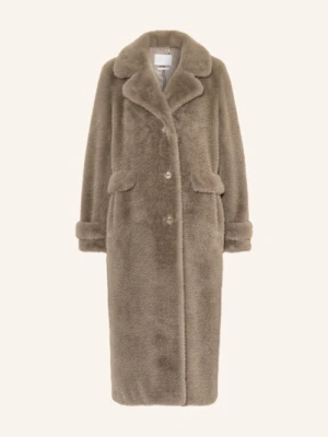 Rich & Royal Płaszcz Ze Sztucznego Futra silber