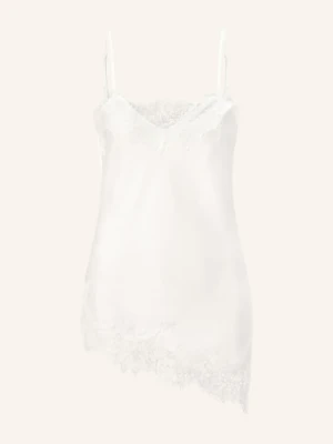 Rich & Royal Satynowy Top Z Koronką weiss