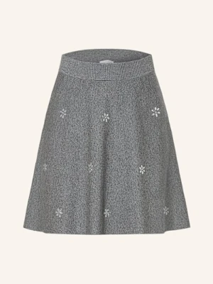 Rich & Royal Spódnica Z Dzianiny Z Ozdobnymi Kamykami grau