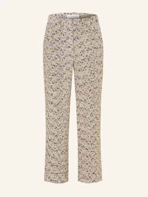 Rich & Royal Spodnie 7 / 8 Z Tweedu beige niebieski