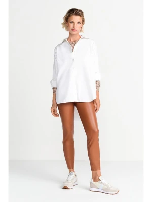 Rich&Royal Spodnie w kolorze karmelowym ze skóry syntetycznej rozmiar: 40