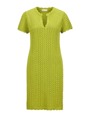 Rich & Royal Sukienka dzianinowa w kolorze zielonym rozmiar: XS