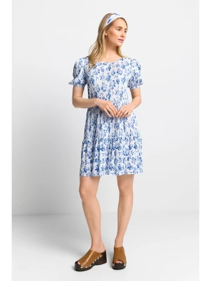 Rich & Royal Sukienka w kolorze biało-niebieskim rozmiar: L