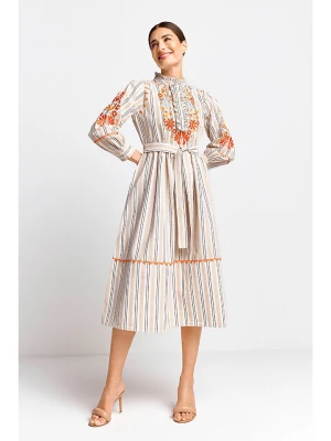Rich&Royal Sukienka w kolorze kremowo-czerwonym rozmiar: 38