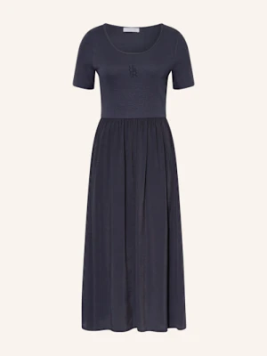 Rich & Royal Sukienka Z Mieszanki Materiałów blau