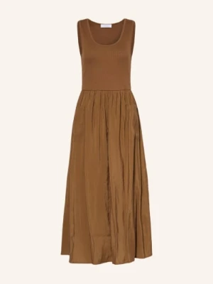Rich & Royal Sukienka Z Mieszanki Materiałów braun