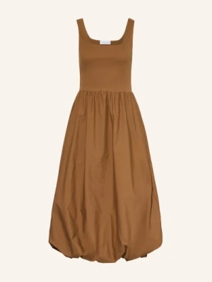 Rich & Royal Sukienka Z Mieszanki Materiałów braun