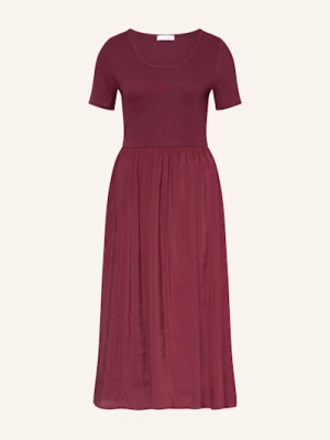 Rich & Royal Sukienka Z Mieszanki Materiałów rot