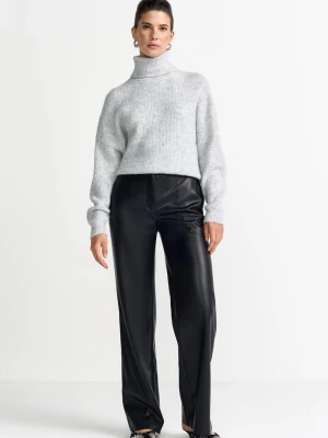 Rich & Royal Sweter damski z dzianiny Kobiety Sztuczne włókno szary,