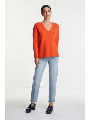 Rich & Royal Sweter w kolorze pomarańczowym rozmiar: M