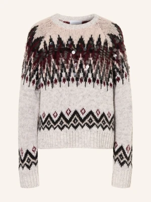 Rich & Royal Sweter Z Cekinami grau niebieski
