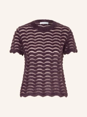 Rich & Royal Sweter Z Dzianiny Z Cekinami lila