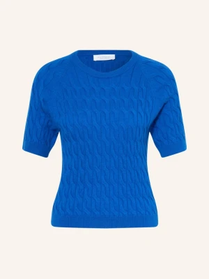Rich & Royal Sweter Z Dzianiny Z Wełną Merynosową I Kaszmirem blau NIEBIESKI