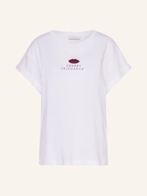 Rich & Royal T-Shirt Boyfirend Z Ozdobnymi Kamykami weiss