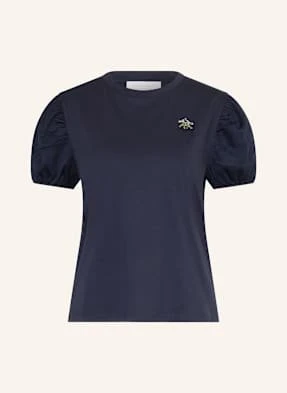 Rich & Royal T-Shirt Z Obszyciem Ozdobnymi Kamykami blau