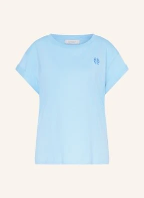 Rich & Royal T-Shirt Z Obszyciem Ozdobnymi Kamykami blau