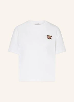 Rich & Royal T-Shirt Z Obszyciem Ozdobnymi Kamykami weiss