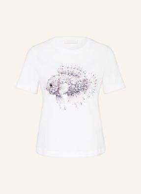 Rich & Royal T-Shirt Z Obszyciem Ozdobnymi Kamykami weiss