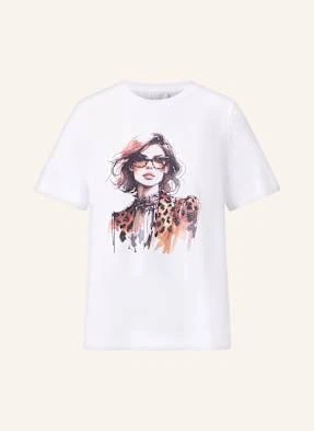 Rich & Royal T-Shirt Z Obszyciem Ozdobnymi Kamykami weiss
