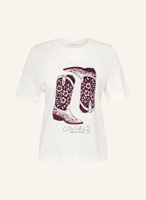 Rich & Royal T-Shirt Z Obszyciem Ozdobnymi Kamykami weiss