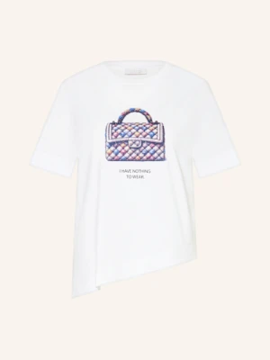 Rich & Royal T-Shirt Z Obszyciem Ozdobnymi Kamykami weiss