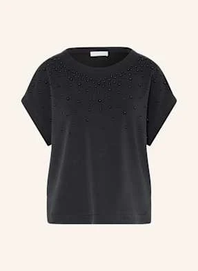 Rich & Royal T-Shirt Z Ozdobnymi Perełkami schwarz