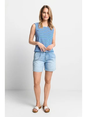 Rich & Royal Top w kolorze niebiesko-białym rozmiar: S