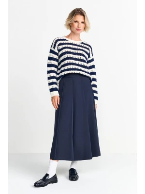 Rich&Royal Wełniany sweter w kolorze kremowo-granatowym rozmiar: L